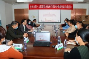 市红枫叶护理院与我院开展党建共建业务交流